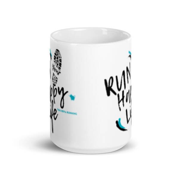 Run Your Happy Life Coffee Mug - Image 3