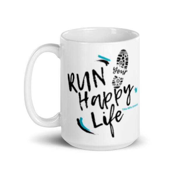 Run Your Happy Life Coffee Mug - Image 2